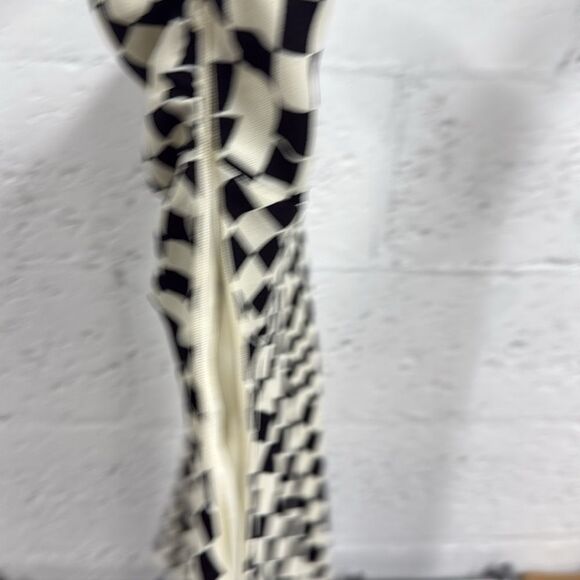 Cotton Candy LA Black and White Checkered Mini Dress - Spaghetti Strap Large - Picture 4 of 5